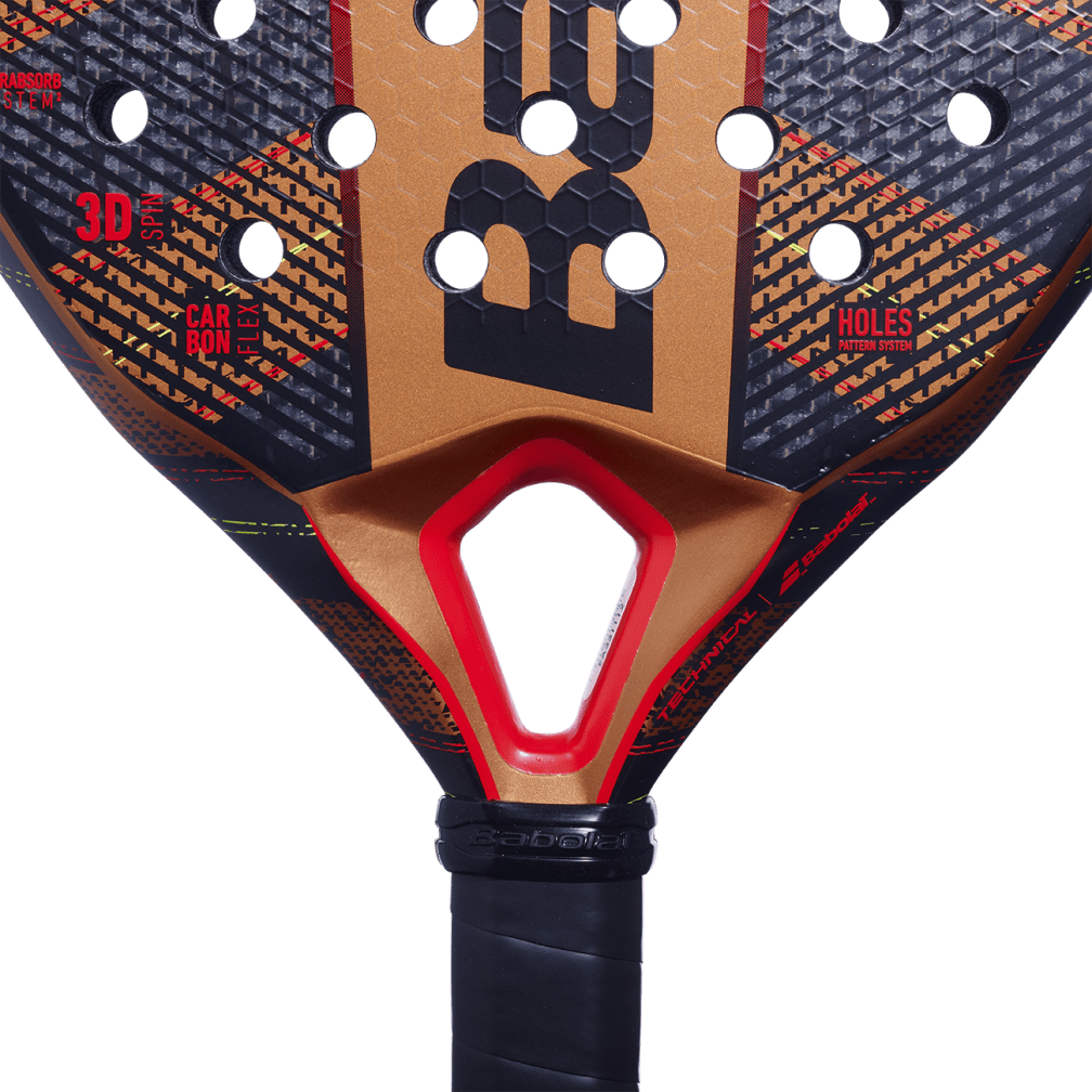 Babolat Padel Racket Technical Veron - Black & Dark Orange