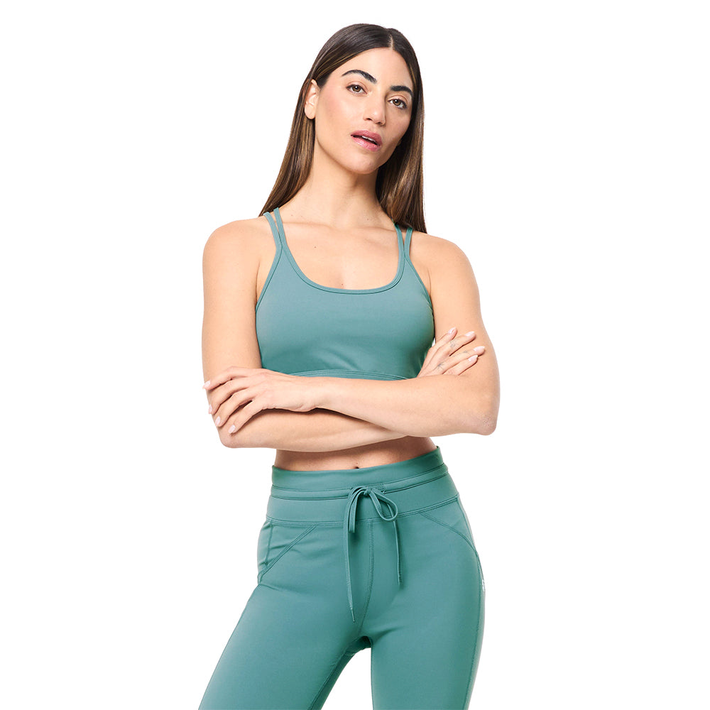 Sergio Tacchini Silvia Sports Bra - Duck Green