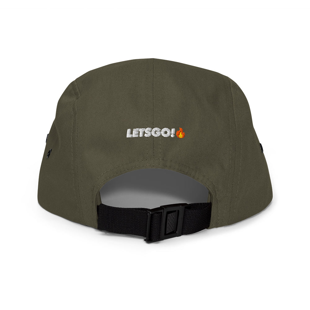 CROWN PICKLEBALL - 5-panel Flat Bill Hat (Olive)