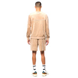 Sergio Tacchini Bandiera Debossed Velour Crewneck | Humus