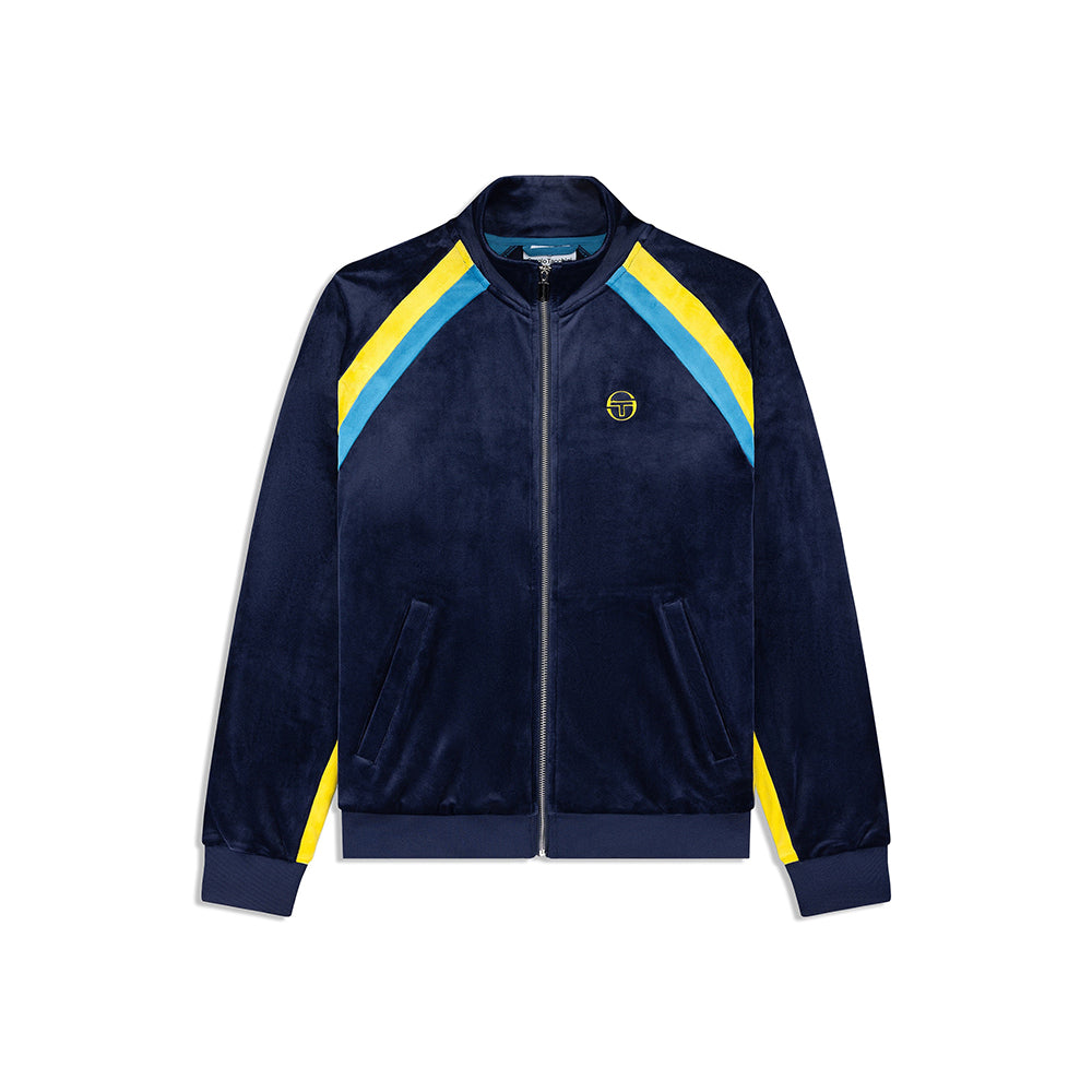 Sergio Tacchini Banda Velour Track Jacket - Maritime Blue