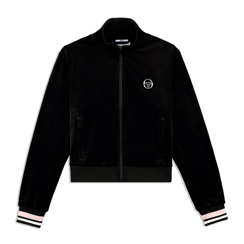 Sergio Tacchini Adele Velour Track Jacket - Black Beauty