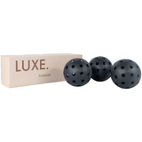 Luxe Pickleball Black Pickleballs - Pack of 3