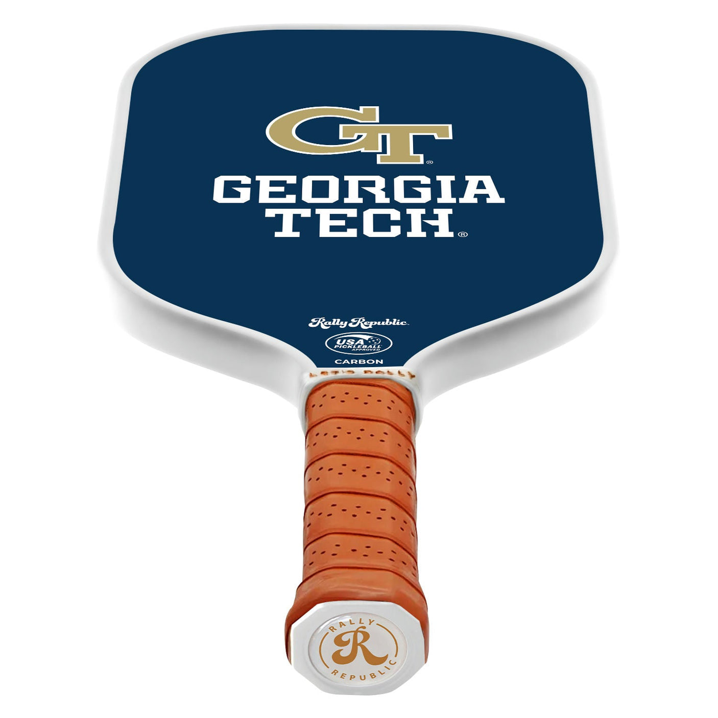 Rally Republic PIckleball Paddle - Georgia Tech Yellow Jackets Navy Blue Athletic Mark