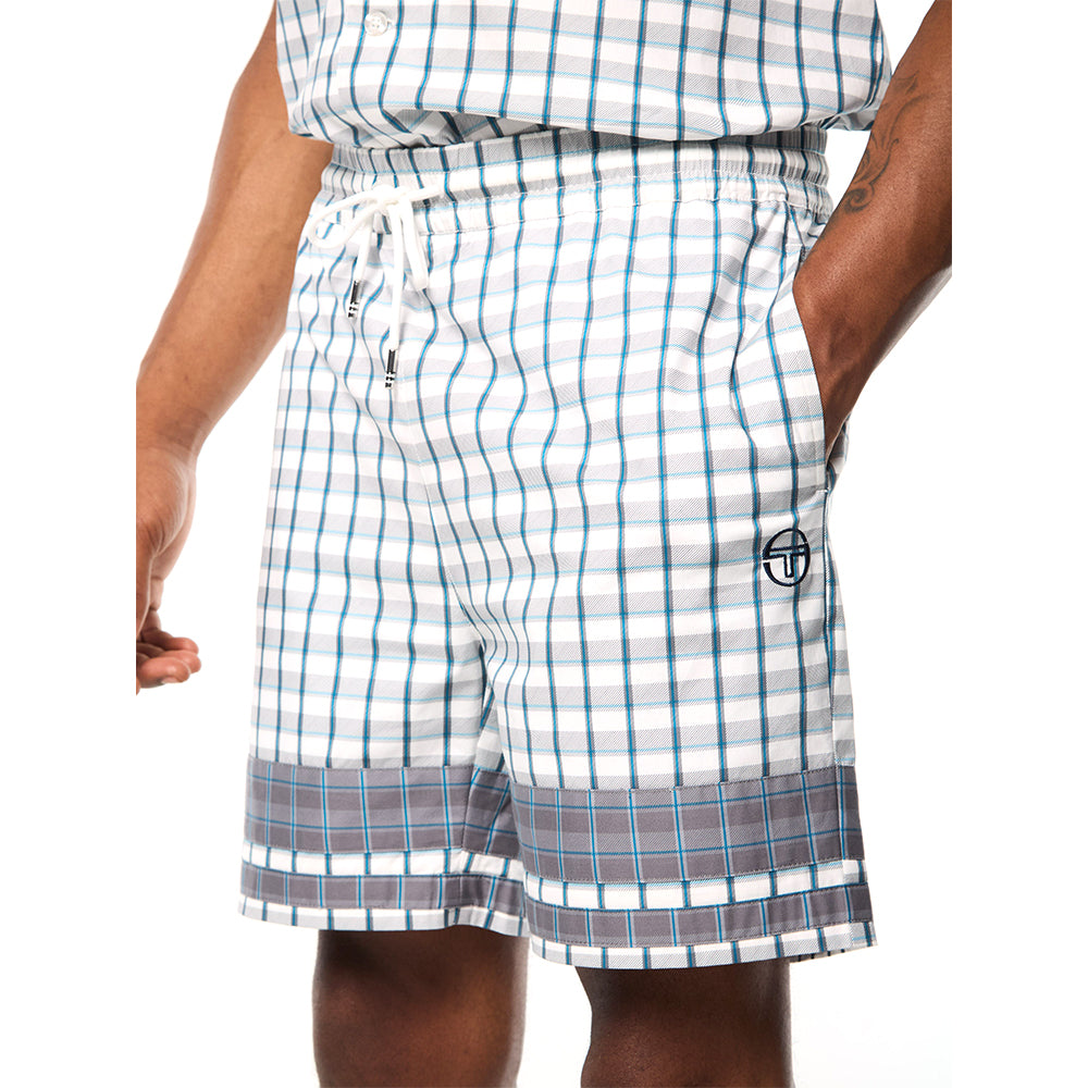 Sergio Tacchini Quadretto Cabana Short - Brilliant White