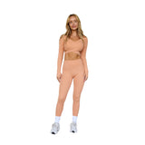 Astoria BALANCE Crossover Sleeve Crop - Spice