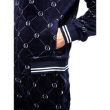 Sergio Tacchini Cosimo Velour Track Jacket - Maritime Blue