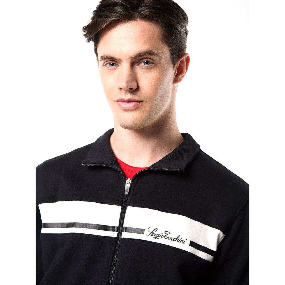 Sergio Tacchini Cursivo Track Jacket - Black Beauty
