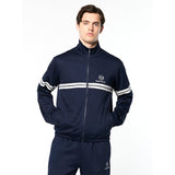 Sergio Tacchini Arturo Mesh Track Jacket - Maritime Blue/ Quiet Gray