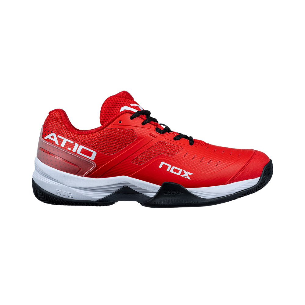 Nox Padel Shoes AT10 - Men - Fiery Red & Black