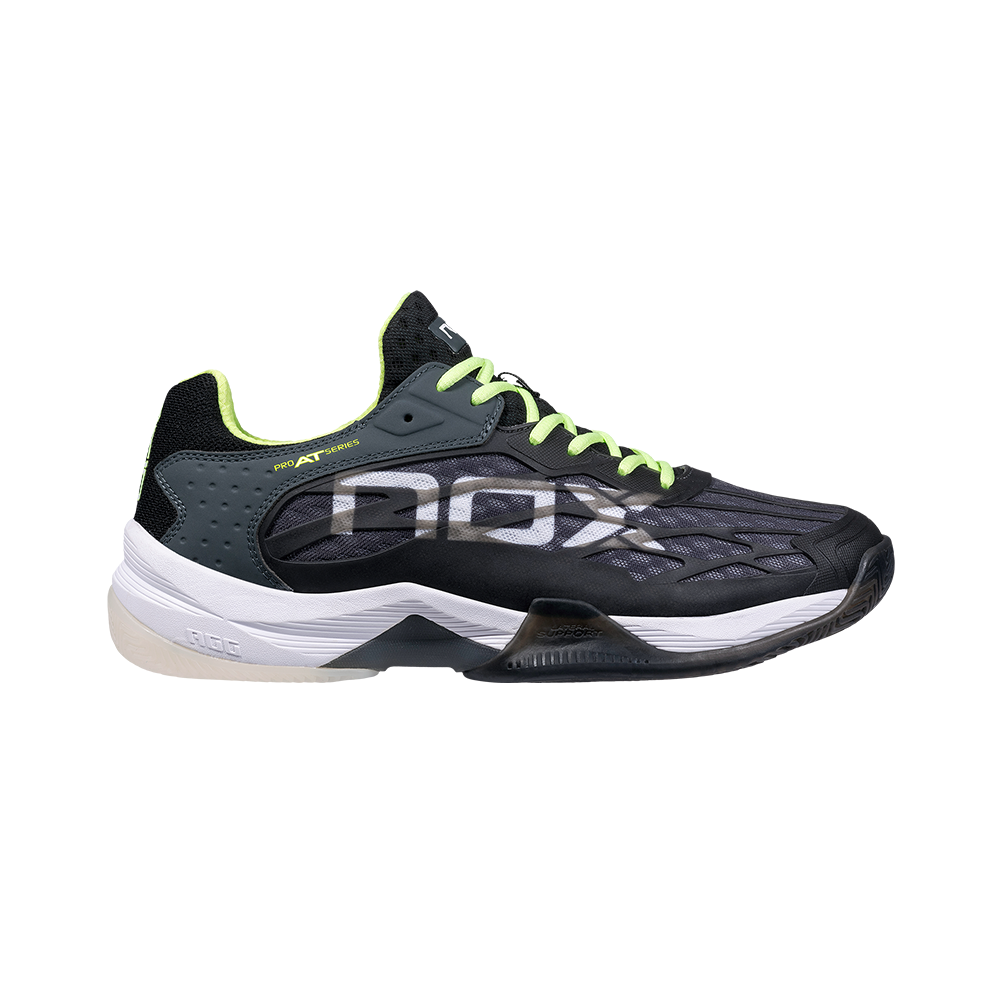Nox Padel Shoes AT10 Lux - Men - Sharp Black & Grey Green – Racket Central