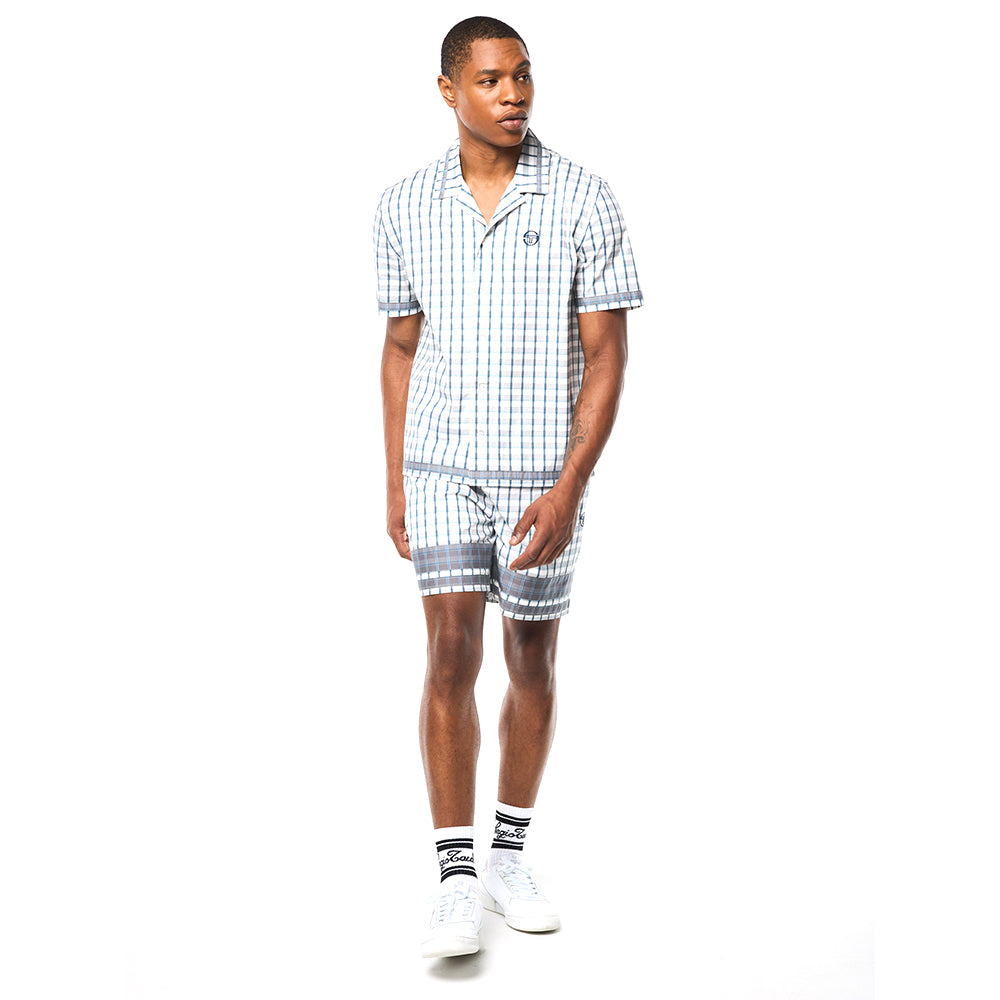 Sergio Tacchini Quadretto Cabana Shirt - Brilliant White