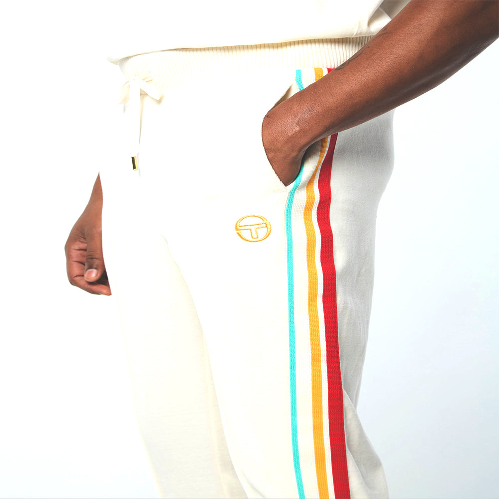 Sergio Tacchini Slice Track Pant - Gardenia/ Gold