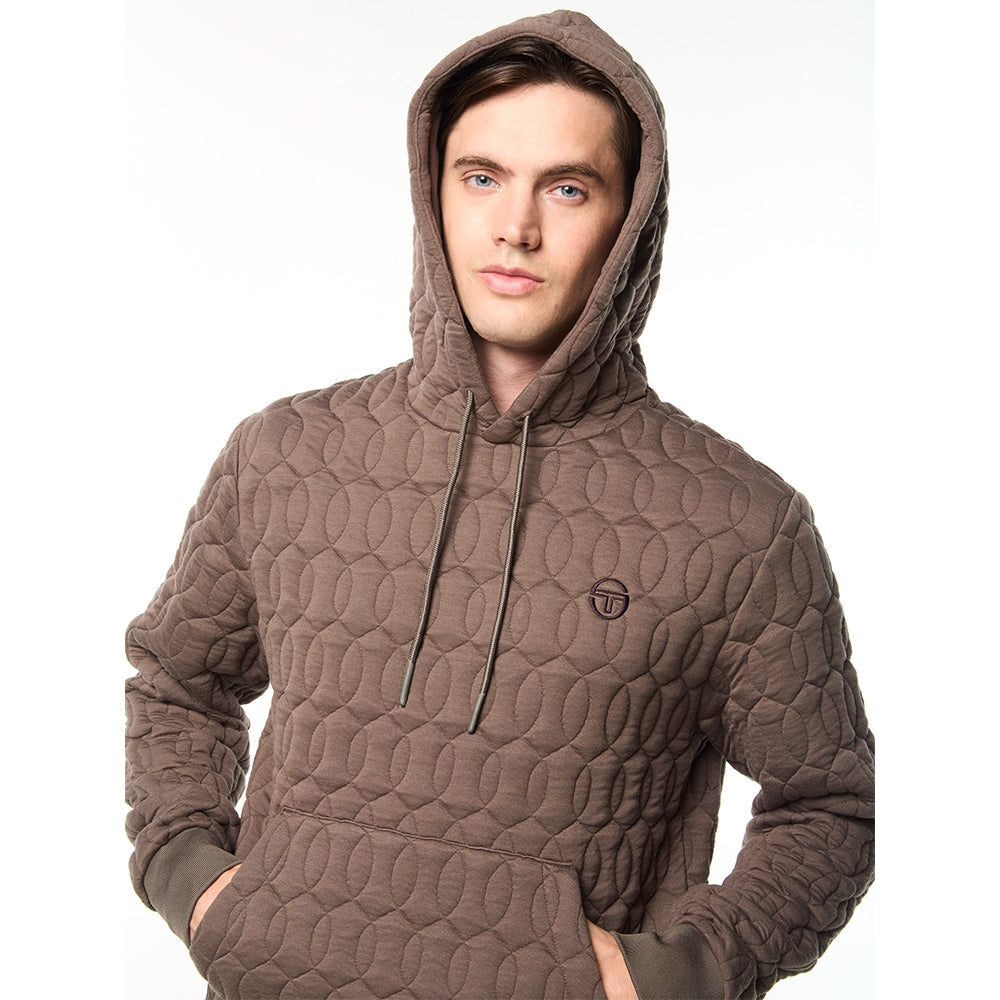 Sergio Tacchini Aversa Quilted Hoodie - Morel