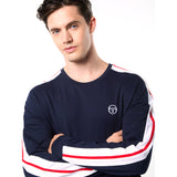 Sergio Tacchini Macchina Long Sleeve T - Shirt - Maritime Blue