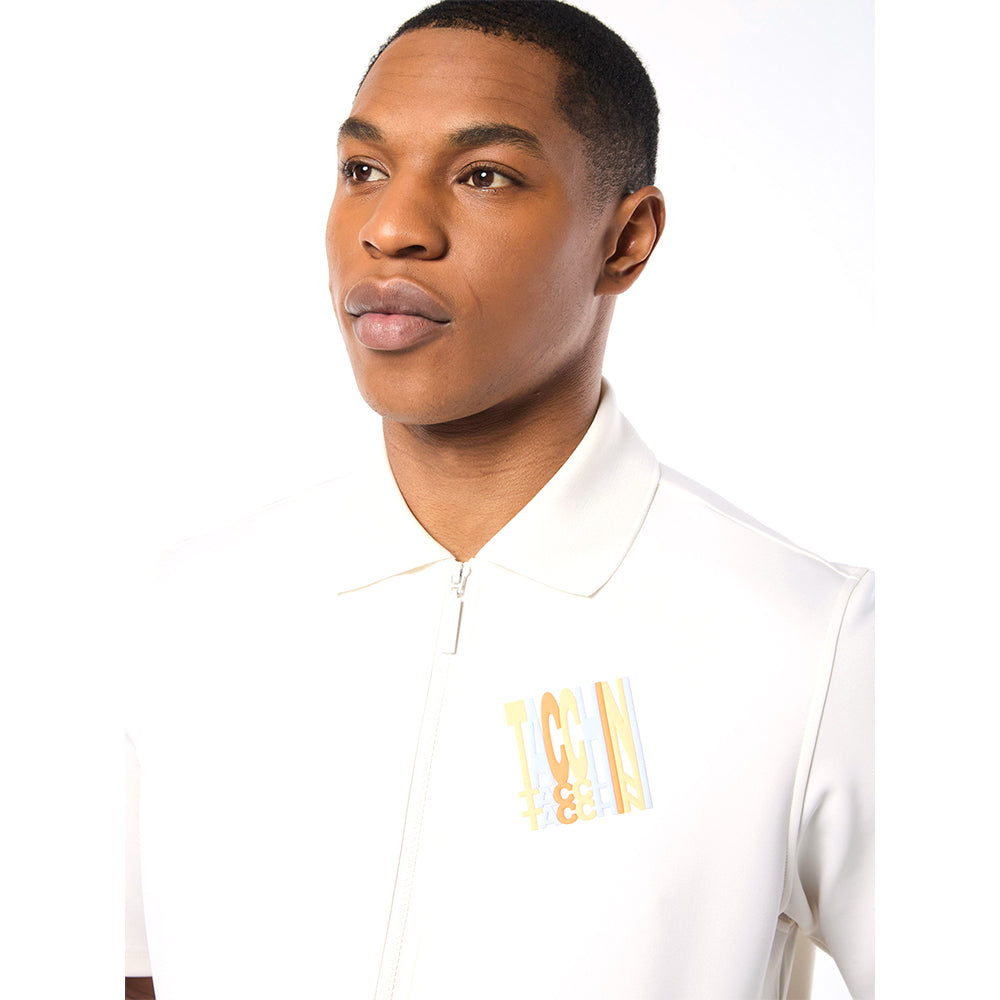 Sergio Tacchini Urso Short Sleeve Track Jacket - Gardenia