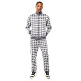 Sergio Tacchini Damarindo Check Track Jacket - Quiet Grey