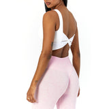 Astoria LIVE LUXE Crossed Sports Crop - White