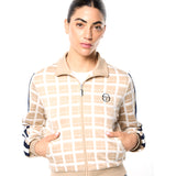 Sergio Tacchini Women's Damarindo Check Track Jacket - Humus