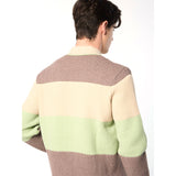 Sergio Tacchini Enzo Striped Track Jacket - Taupe Grey