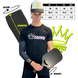 CROWN PICKLEBALL - SLEEVE - SERIOUS BLACK (Black/Yellow)