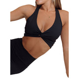 Astoria LIVE LUXE Front Crossed Crop - Black