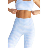 Astoria LUXE BALANCE Full Length Legging - Blue Gingham