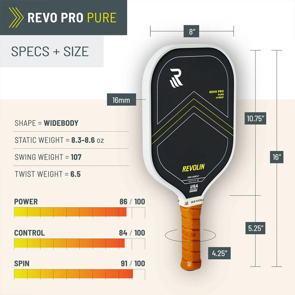Raqueta de pickleball Revolin Sports Revo Pro Pure