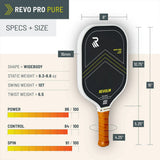Raqueta de pickleball Revolin Sports Revo Pro Pure
