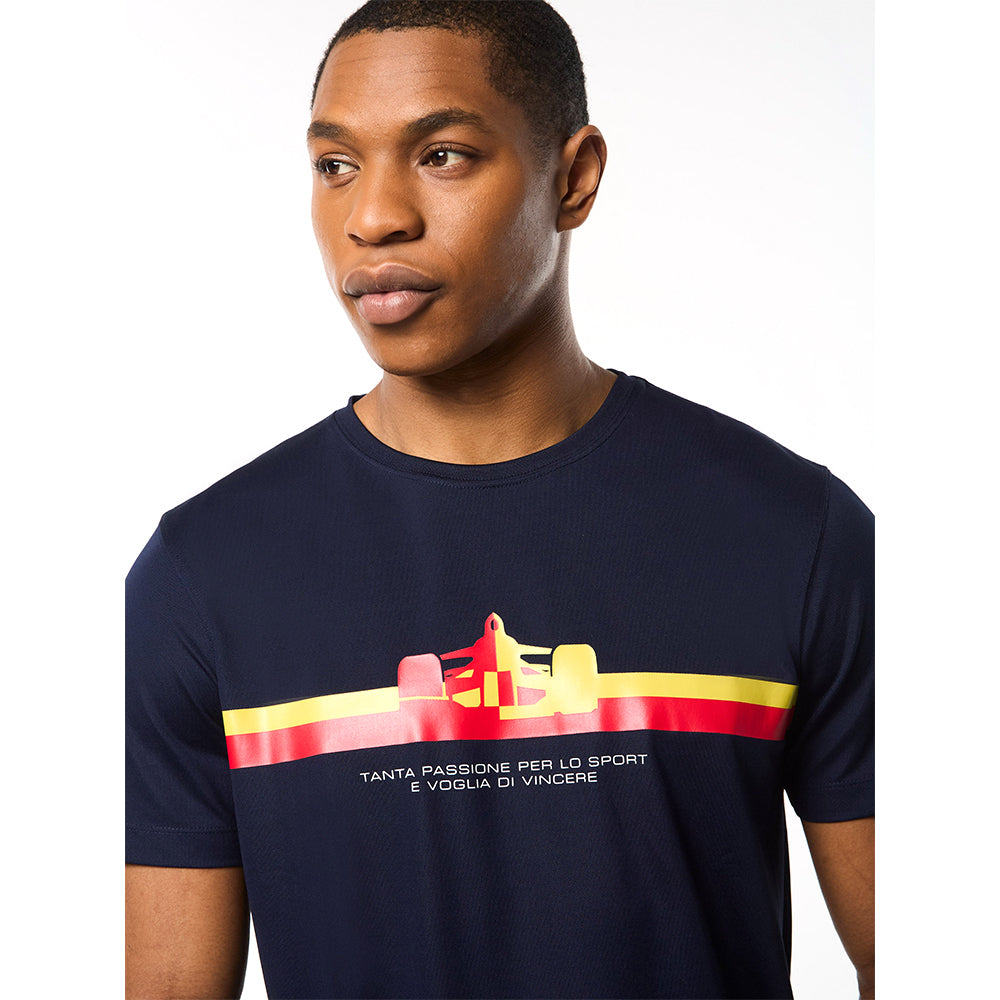 Sergio Tacchini Macchina T - Shirt - Maritime Blue-