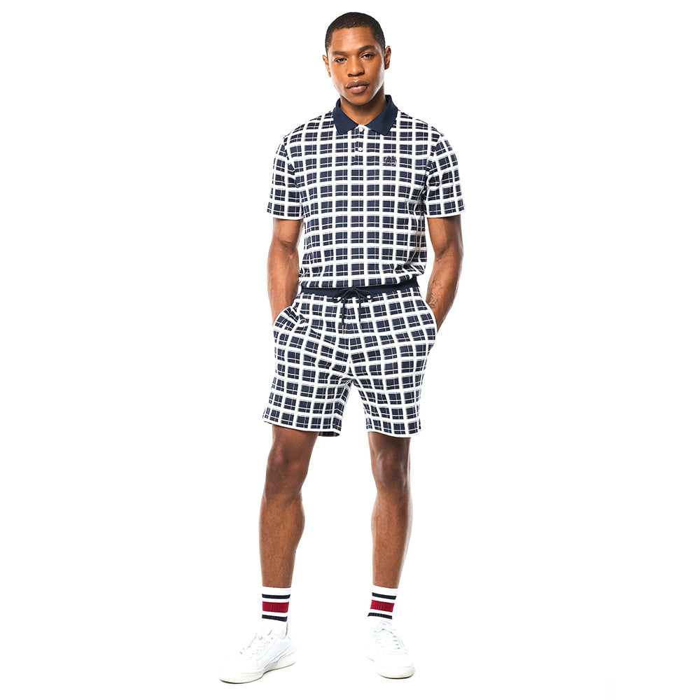 Sergio Tacchini Damarindo Check Short - Maritime Blue