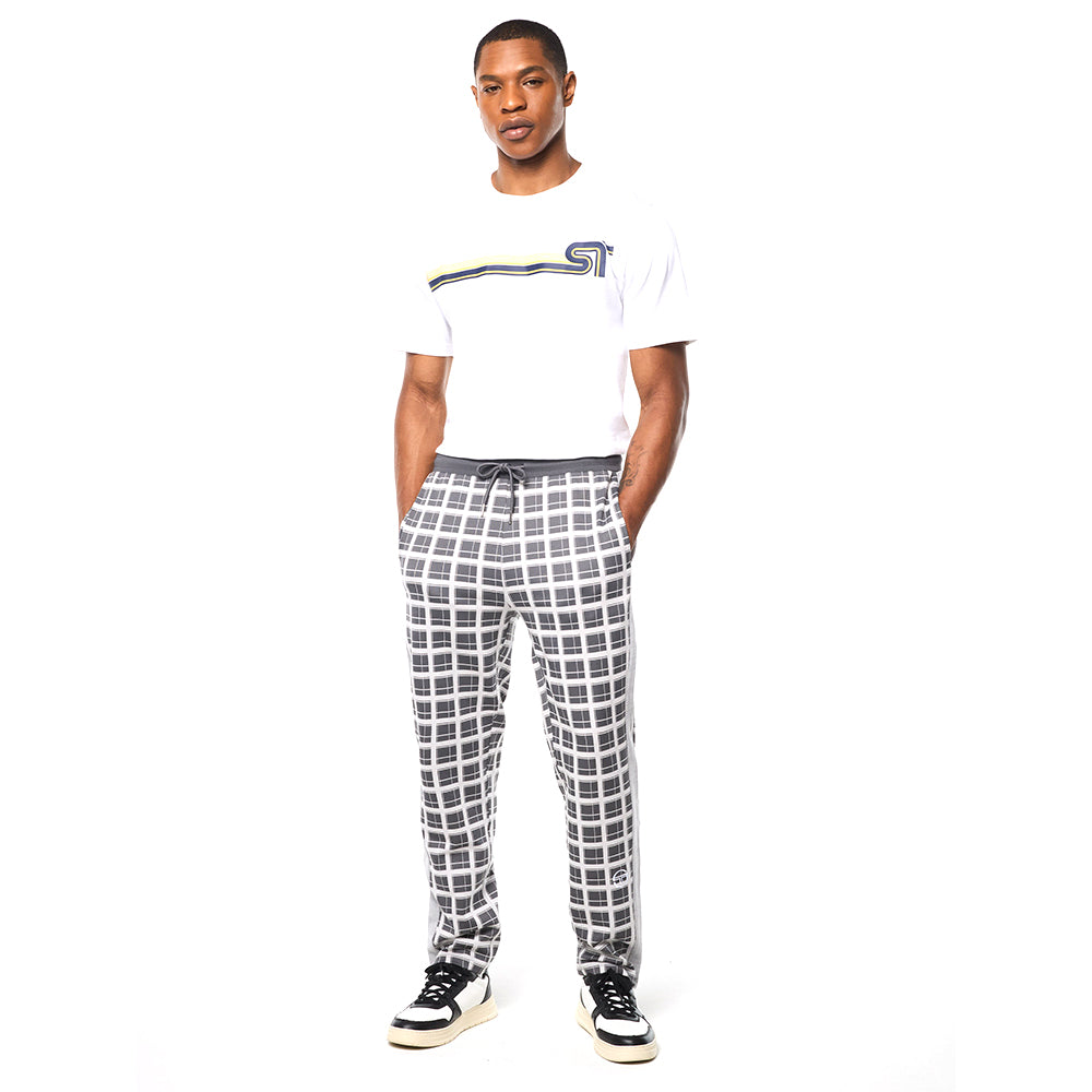 Sergio Tacchini Damarindo Check Track Pant - Quiet Grey
