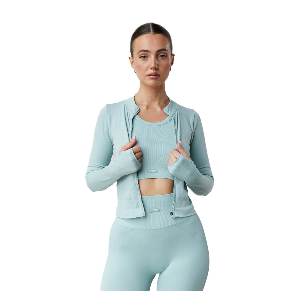 Astoria CONTOUR Ribbed Seamless Legging - Seafoam