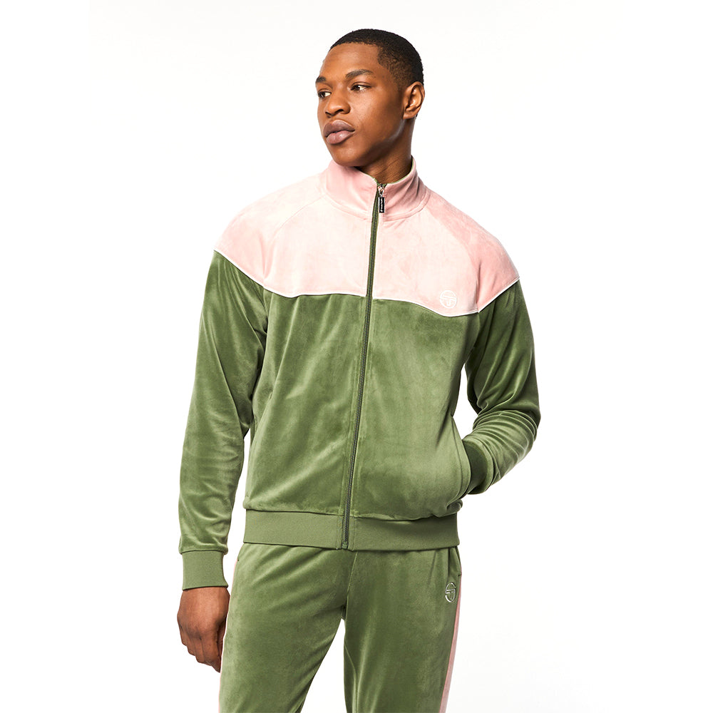 Sergio Tacchini Cielo Velour Track Jacket - Bronze Green