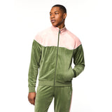 Sergio Tacchini Cielo Velour Track Jacket - Bronze Green