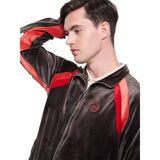 Sergio Tacchini Banda Velour Track Jacket - Mulch