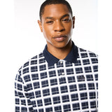 Sergio Tacchini Damarindo Check Polo - Maritime Blue