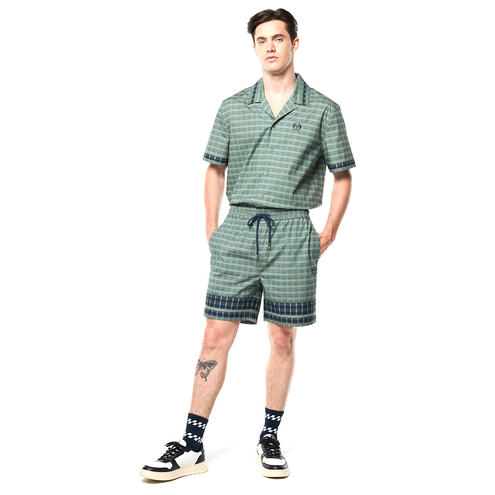 Sergio Tacchini Quadretto Cabana Short - Duck Green