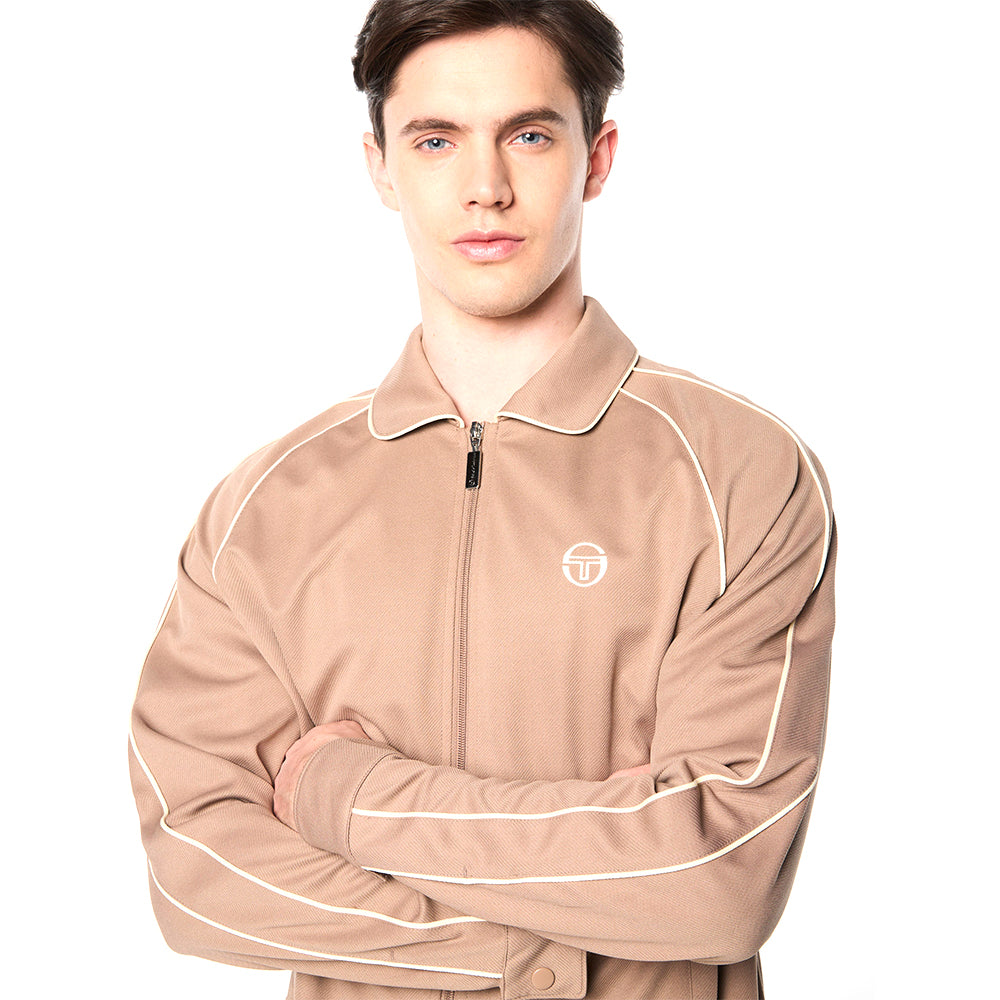 Sergio Tacchini Ettore Track Jacket - Taupe Grey