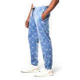 Sergio Tacchini Cosimo Velour Track Pant - Faded Denim