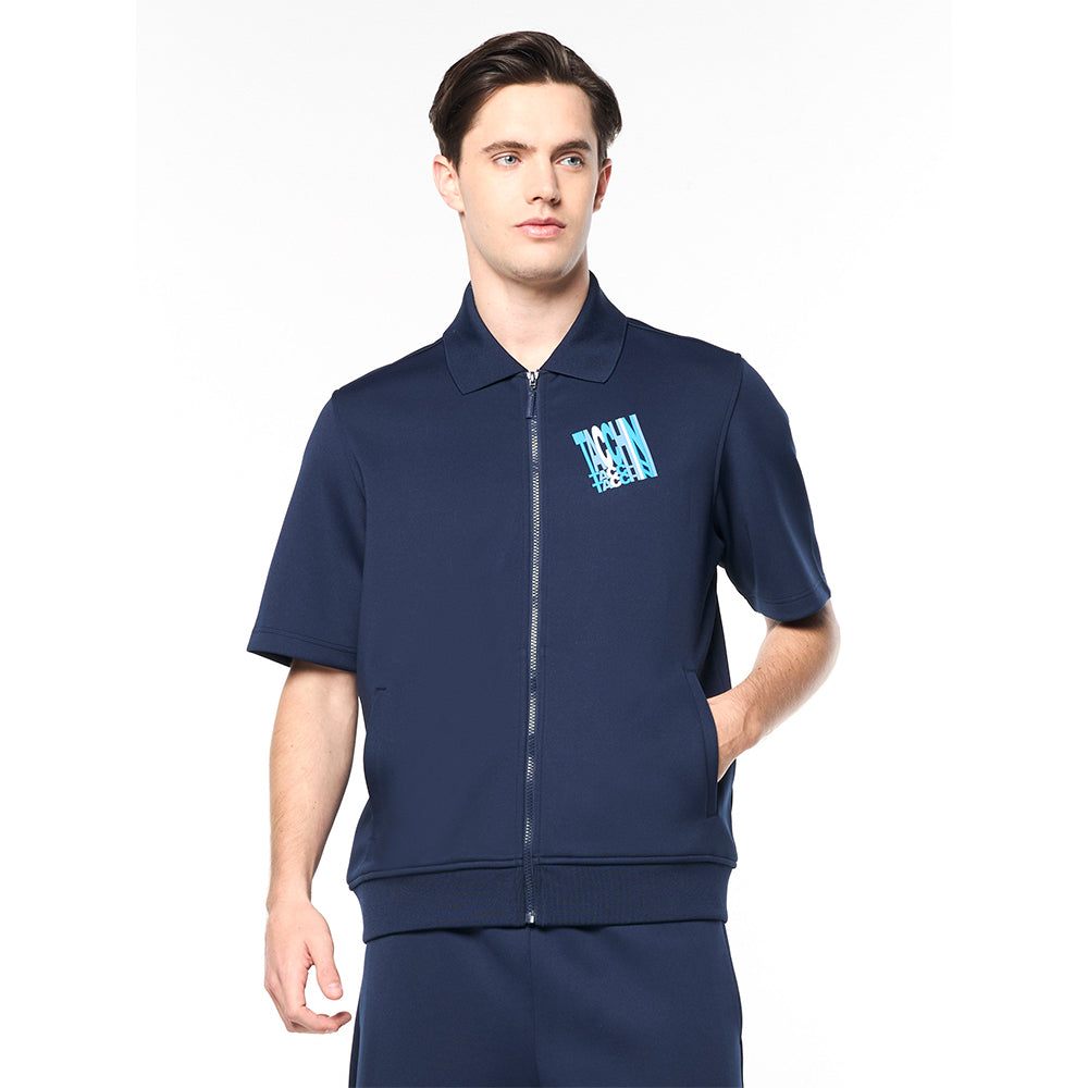 Sergio Tacchini Urso Short Sleeve Track Jacket - Maritime Blue