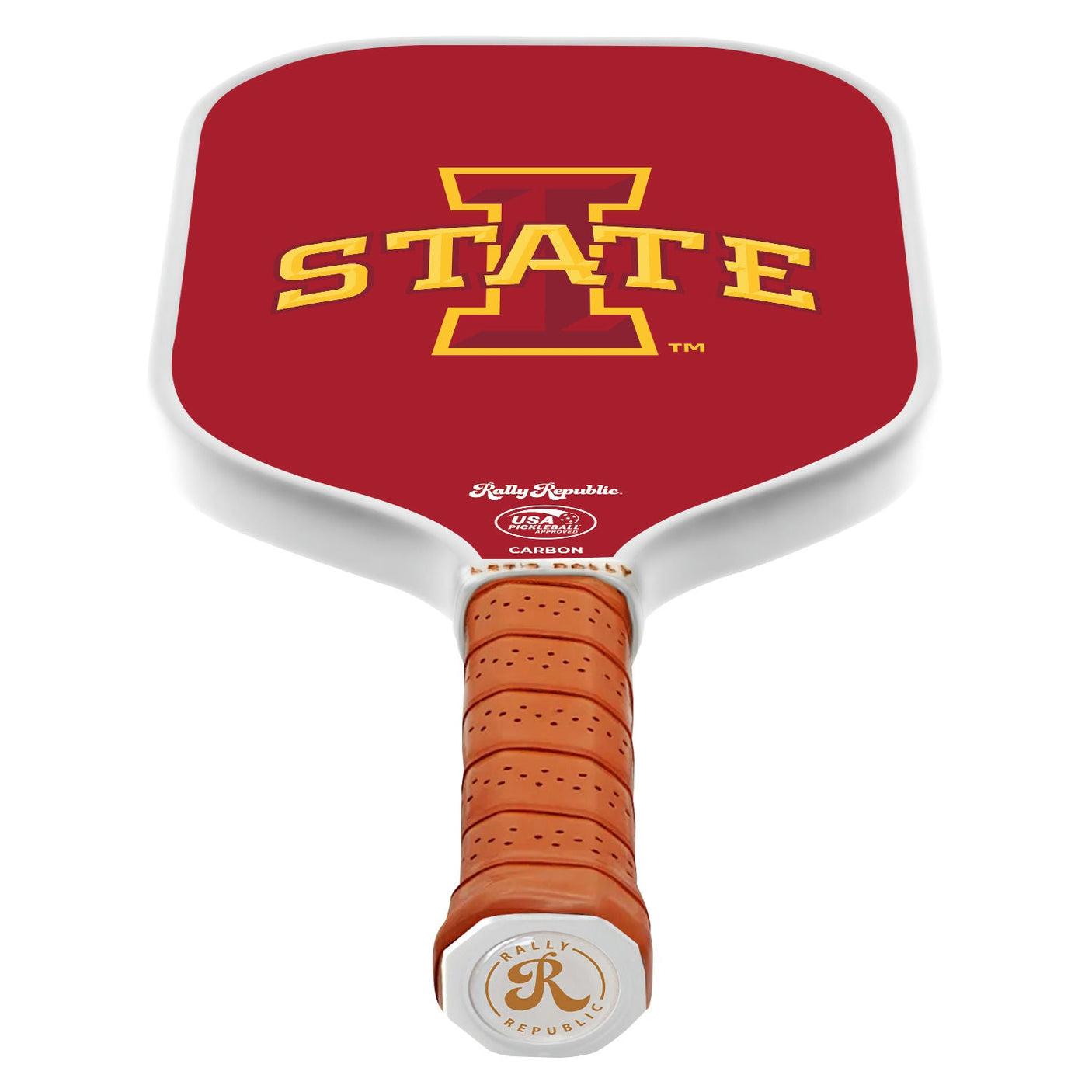 Rally Republic PIckleball Paddle - Iowa State Cyclones Cardinal Primary Athletic Mark