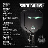 Phantom Pickleball Paddle Savage 13mm & Cover