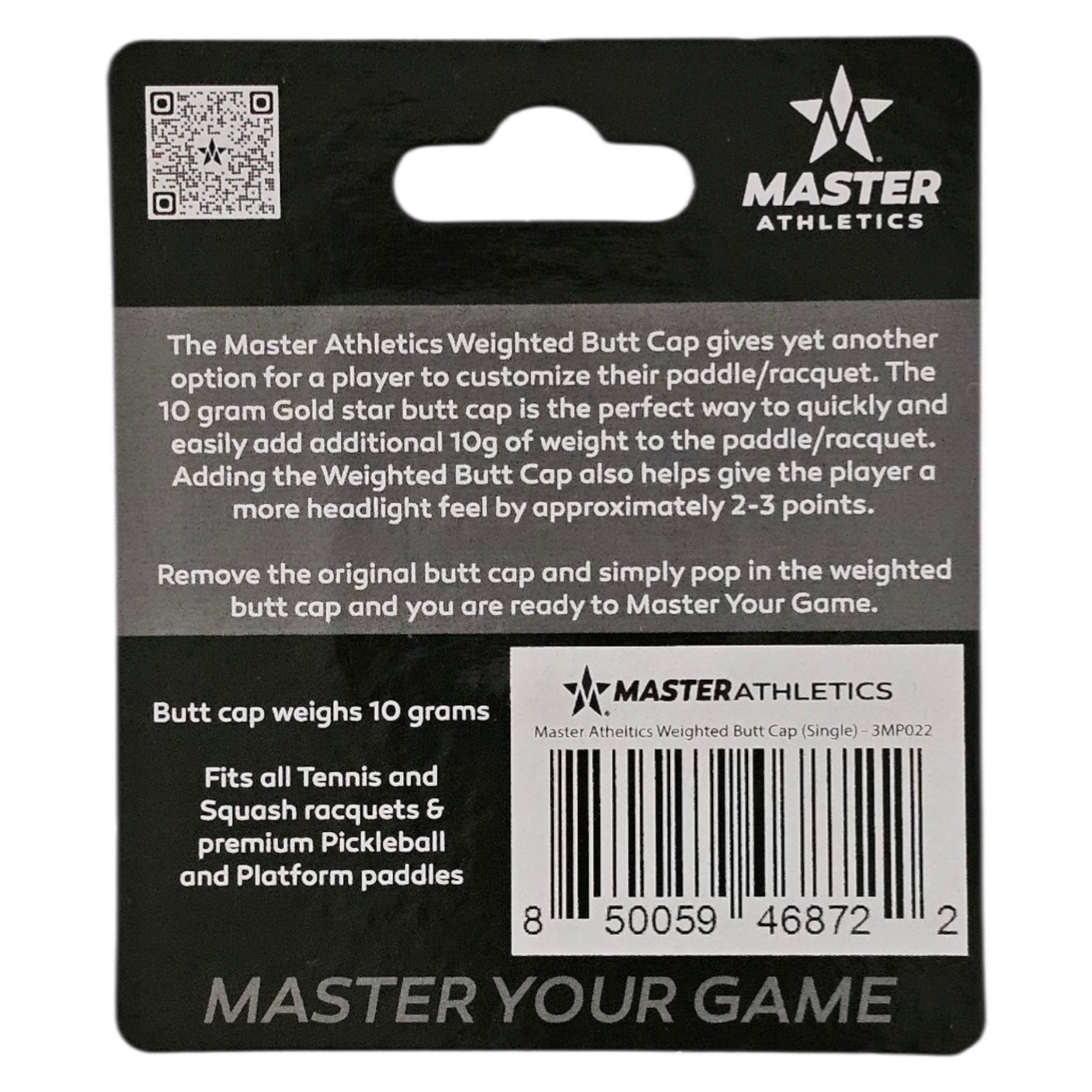 Master Athletics Weighted Butt Cap