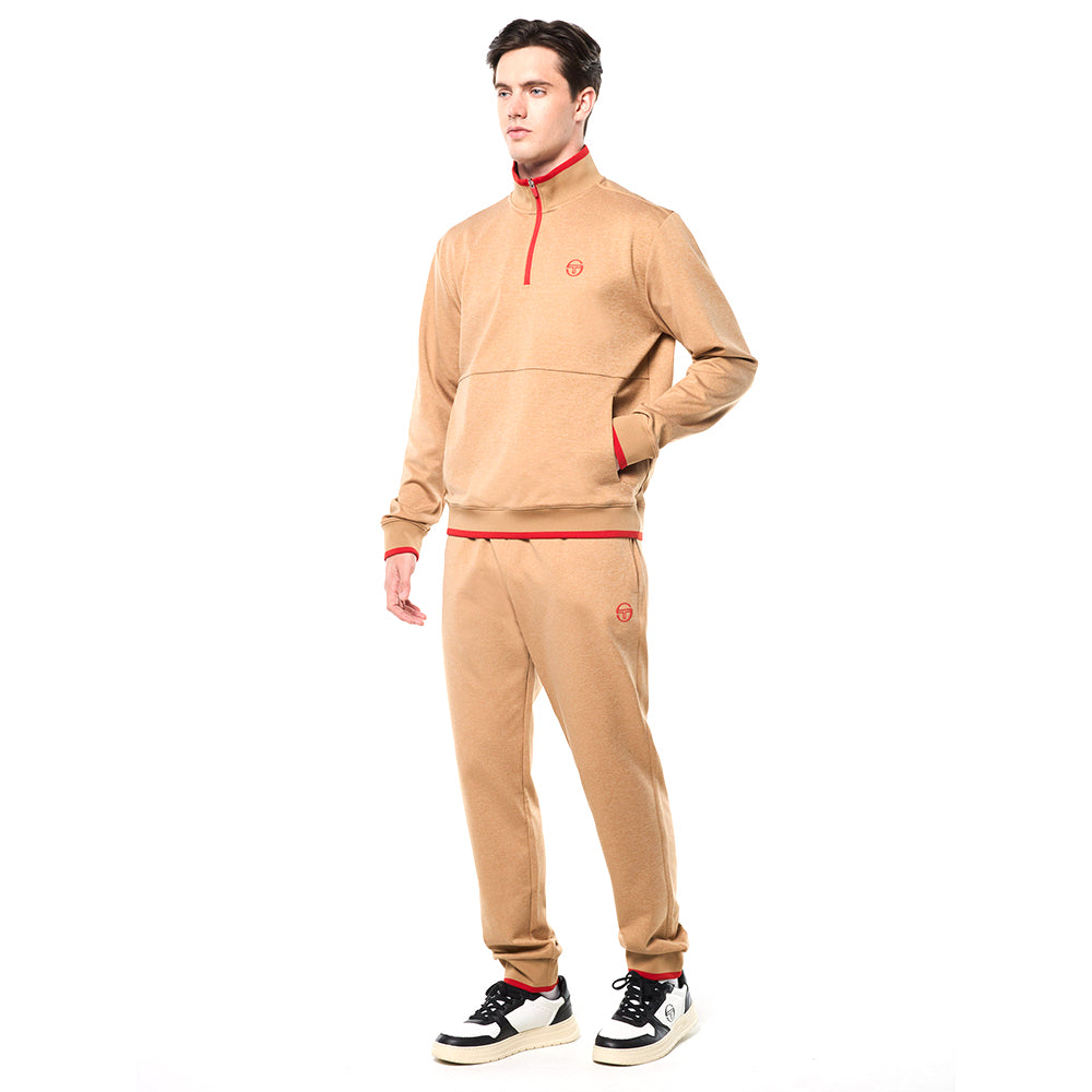 Sergio Tacchini Nuvola Quarter Zip - Bronze Brown