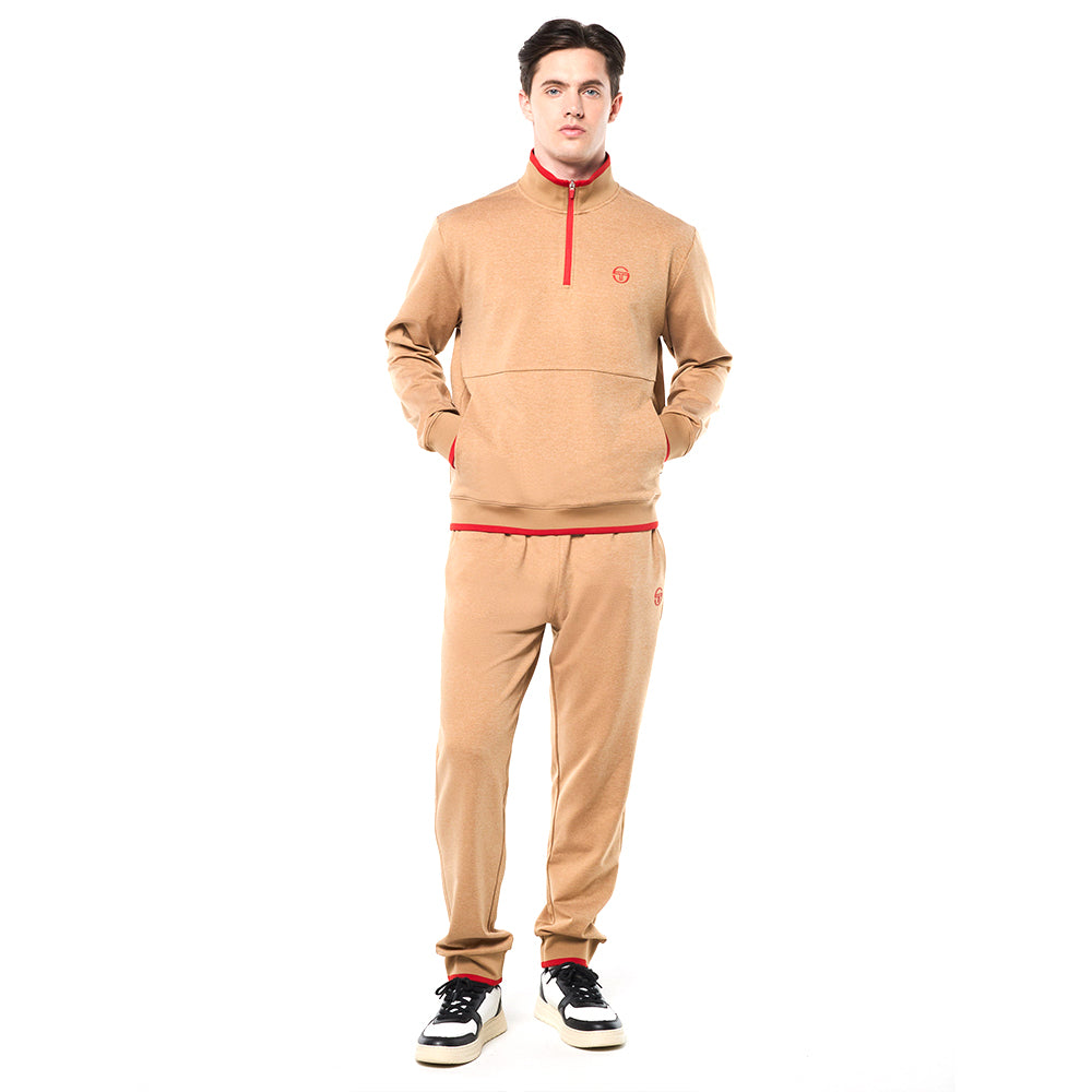 Sergio Tacchini Nuvola Quarter Zip - Bronze Brown
