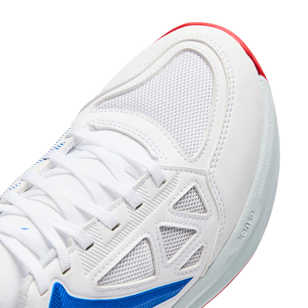 Kanso Sports Pickleball Shoe Takumi ID | White, Red & Blue