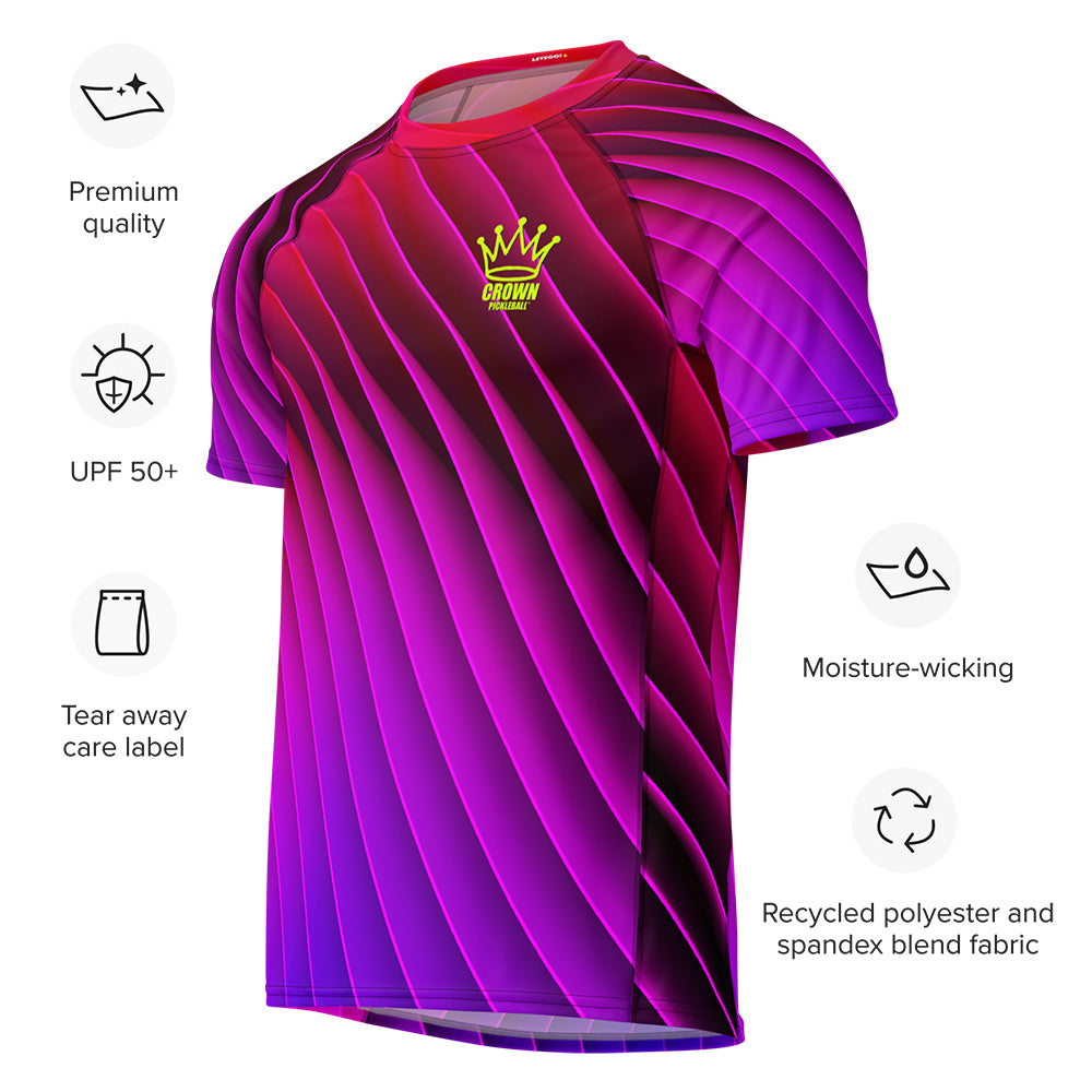 CROWN PICKLEBALL - Men's Tourney Shirt (Magenta)