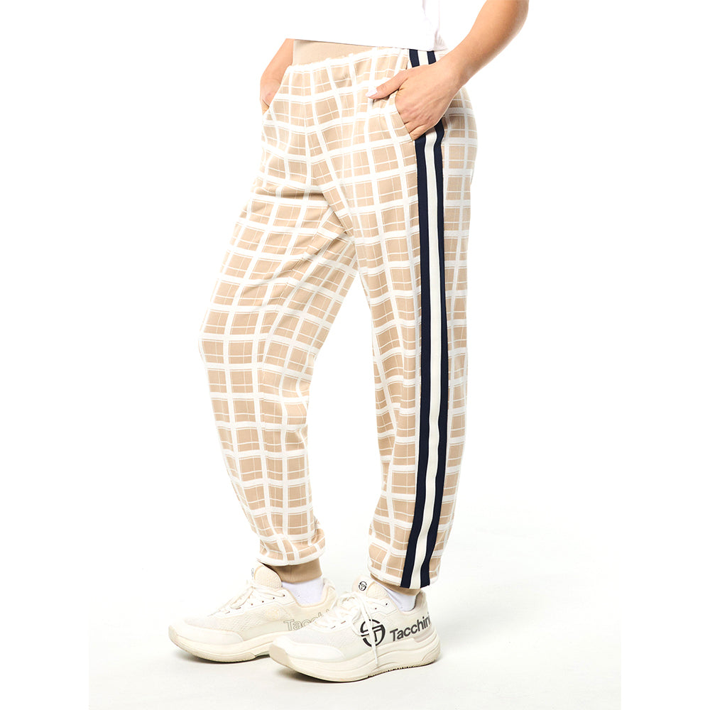 Sergio Tacchini Women's Damarindo Check Track Pant - Humus