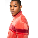 Sergio Tacchini Damarindo Velour Track Jacket - Hot Sauce